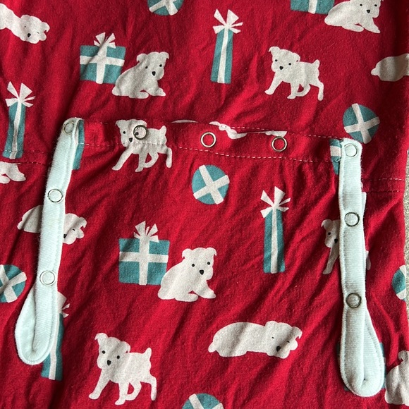 Kickee Pants 9-12 months Christmas Zip Up One Piece Puppies - Picture 12 of 16